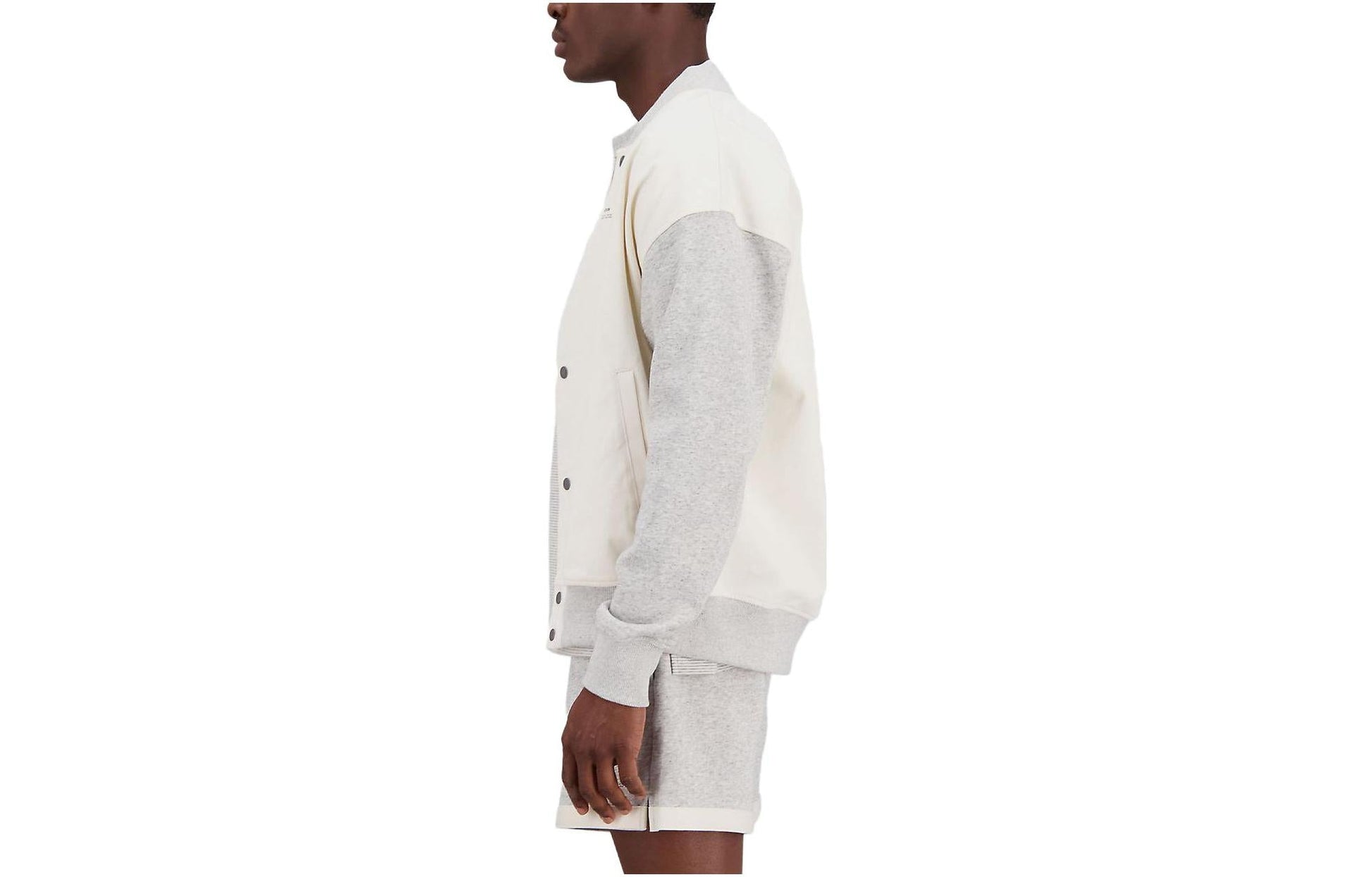 New Balance Unissentials Undyed Varsity Jacket Asia Sizing 'Greige' UJ31551G-IE