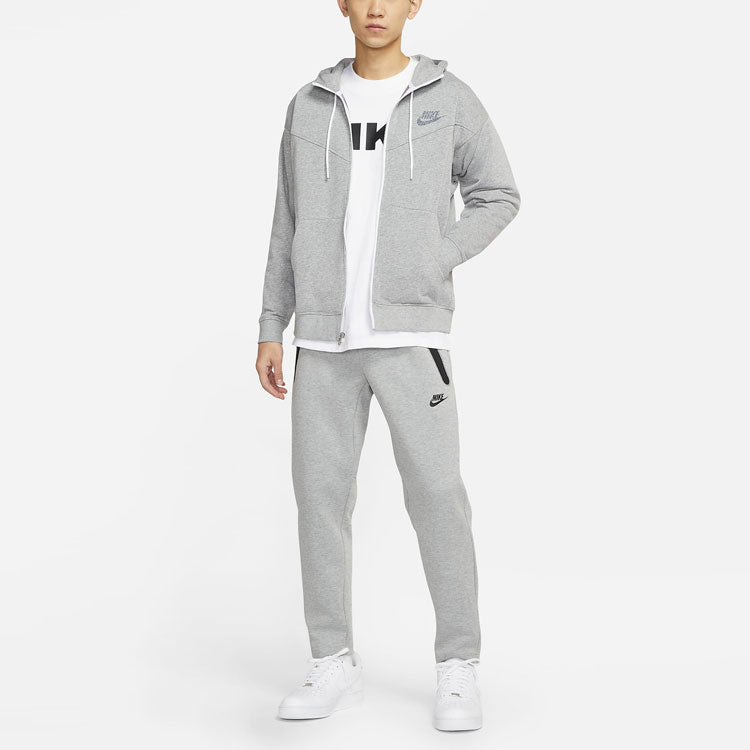 Nike Sportswear Casual Sports Alphabet Hooded Jacket Gray CW0305-063