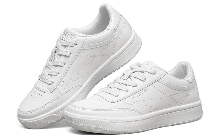 (WMNS) Skechers Downtown Low-Top Sneakers White 155190-WHT