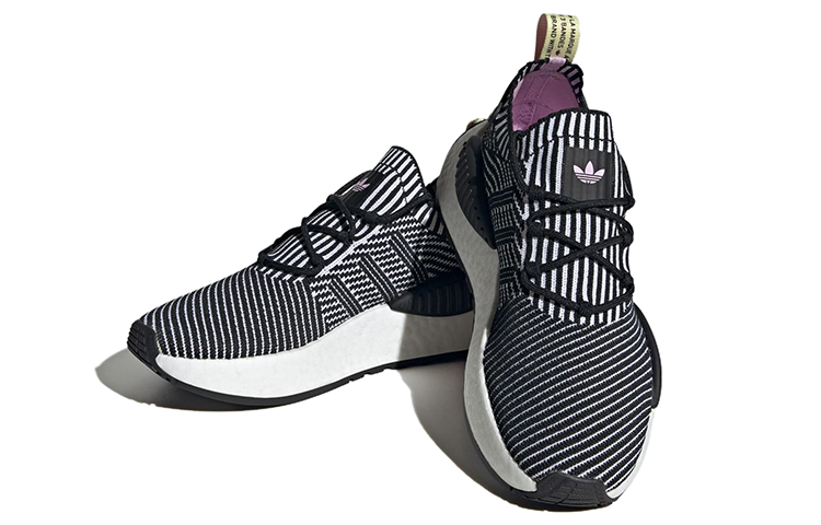 (WMNS) adidas NMD_W1 'Black White Lilac' IE9594