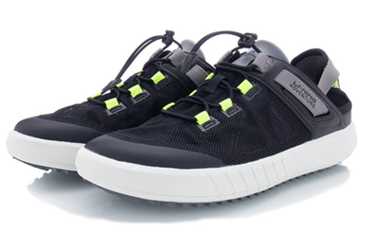 Li-Ning Classic Casual Shoes Unisex 'Black Green' AGCQ111-2