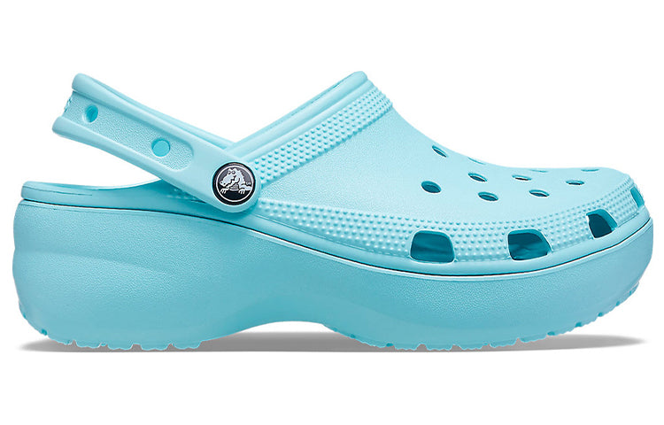 (WMNS) Crocs Classic Platform Clog 'Pure Water' 206750-4SS