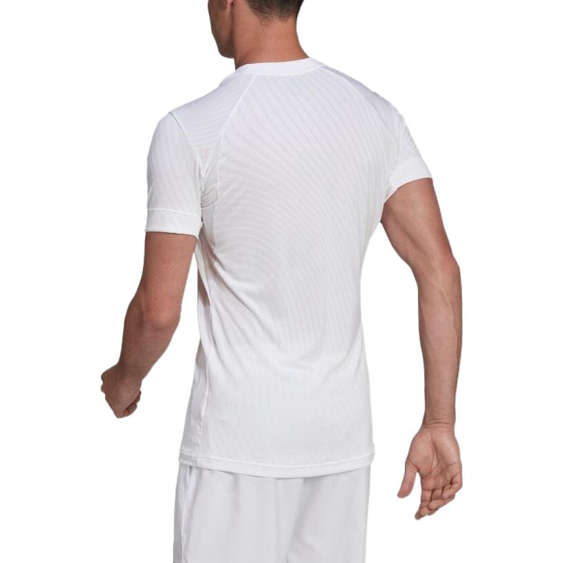 adidas Solid Color Logo Printing Round Neck Short Sleeve White HB9144