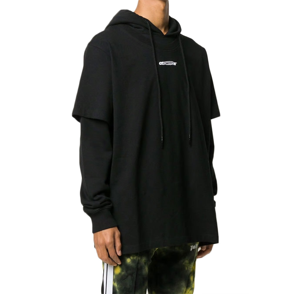 Men's Off-White logo Black OMBB051E20FLE0021001