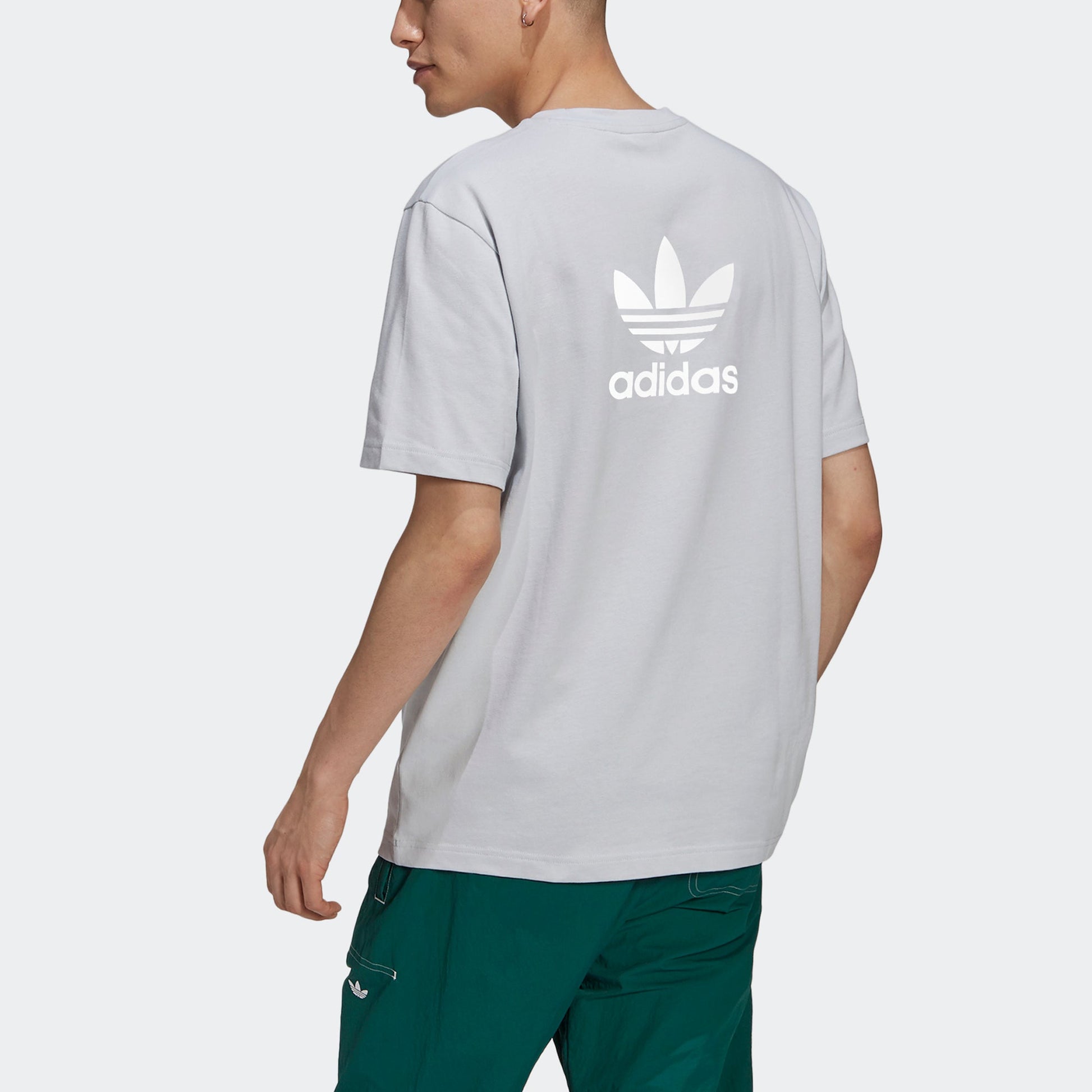 adidas originals B+F Trefoil Tee Logo Loose Sports Short Sleeve Blue GN3496