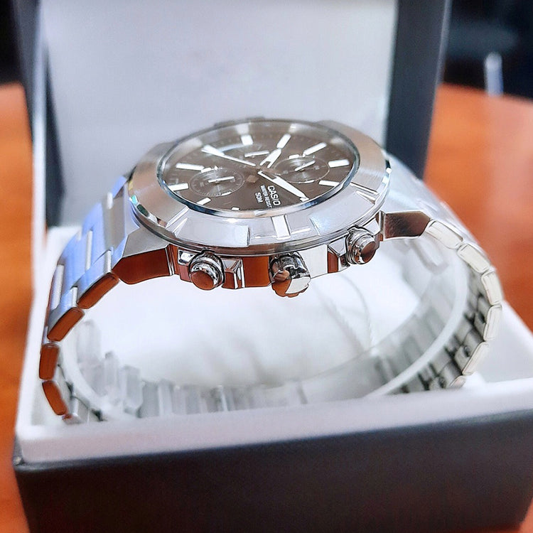 Casio Dress Analog Watch 'Silver Metallic' MTP-E501D-8AV