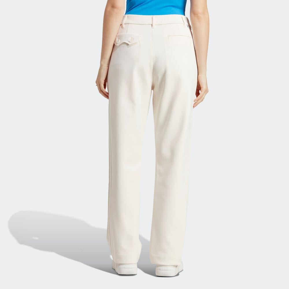 (WMNS) adidas Blue Version Club High-Waisted Pants 'Chalk White' IB5800