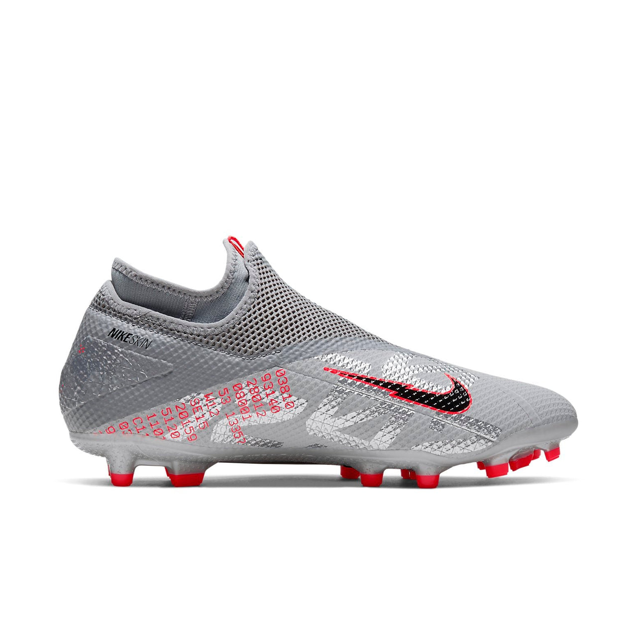 Nike Phantom Vision 2 Academy DF MG 'Metallic Grey Crimson' CD4156-906