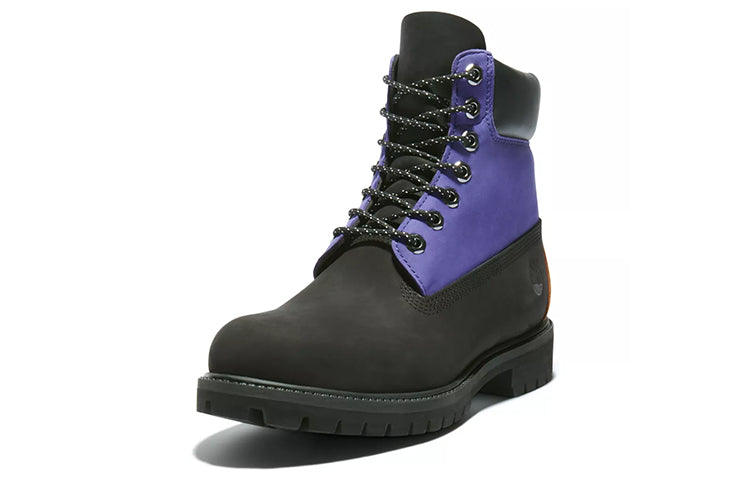 Timberland 6 Inch Premium Waterproof Boot 'Black Nubuck with Purple' A2KDP001
