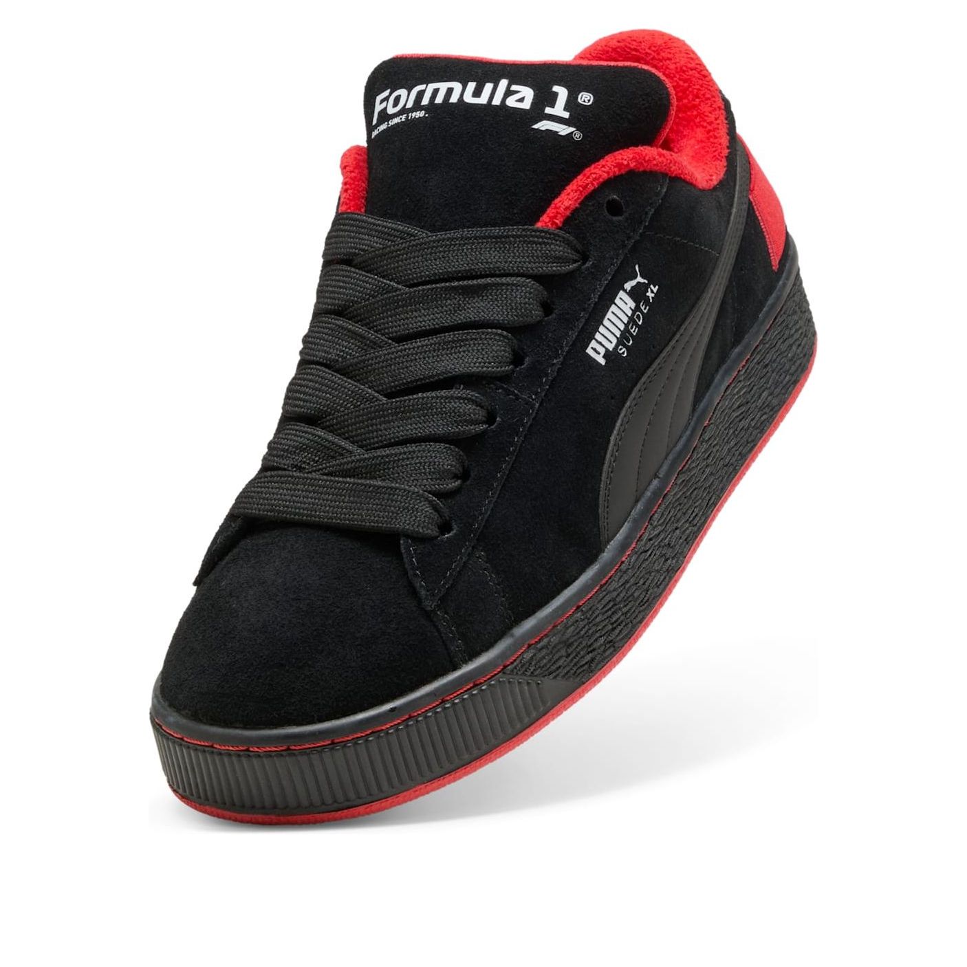 PUMA Formula 1 75 Years Suede XL 'Puma Black Pop Red' 308894-01