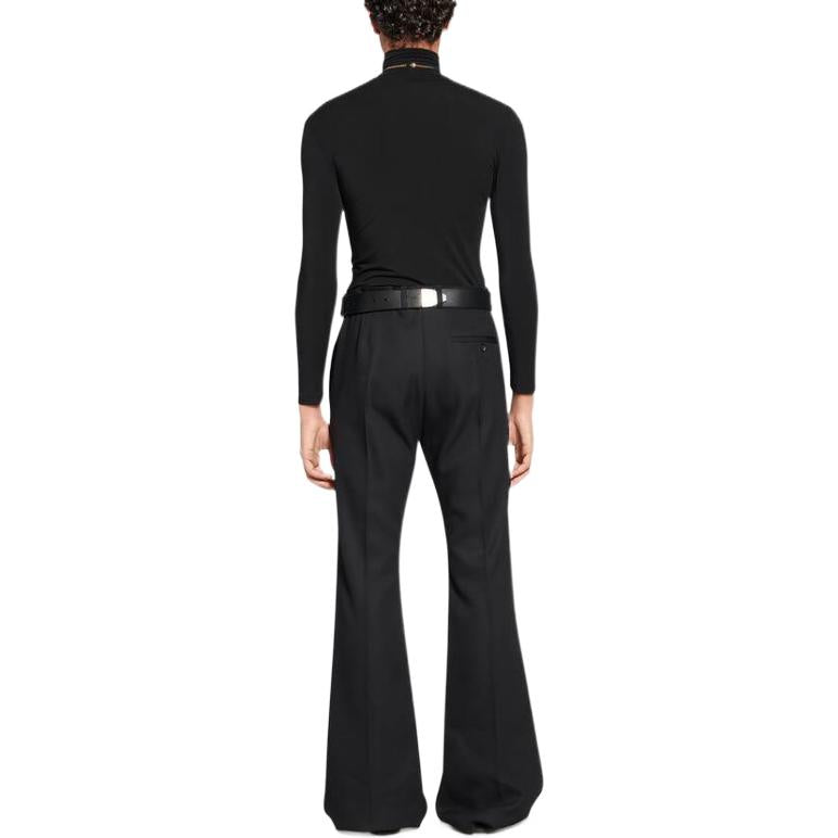 Balenciaga Tailored Flared Pants Regular Fit 'Black' 704709TLT171000