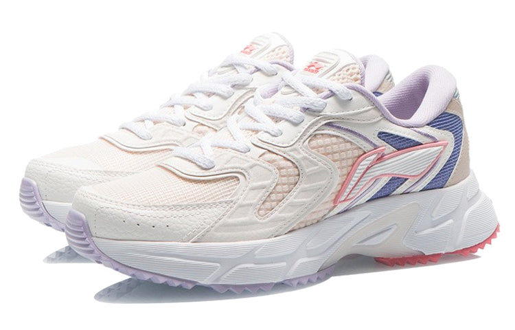 (WMNS) Li-Ning Casual Running Shoes 'White Pink Blue' ARLR014-3