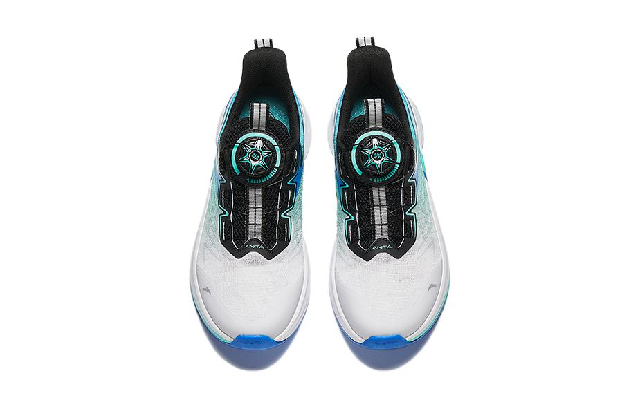 (GS) ANTA Running Series Sneakers 'White Teal Blue' 312425509-4