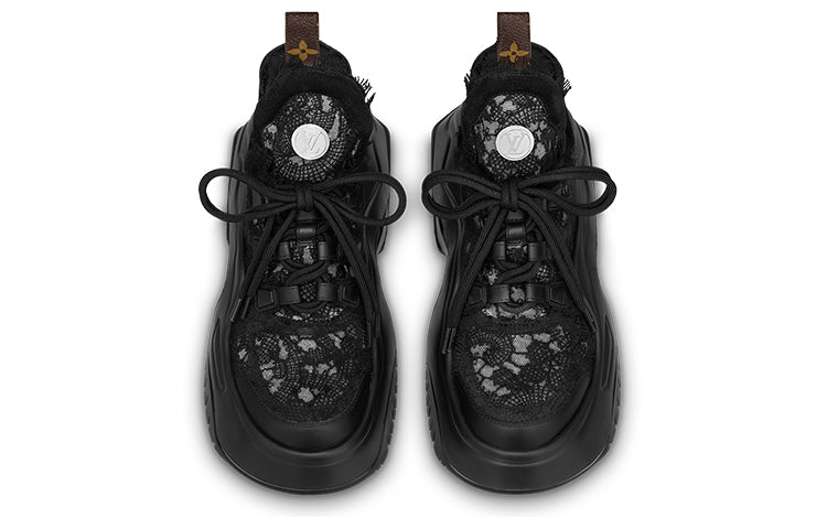 (WMNS) LOUIS VUITTON Archlight 2.0 Platform Sneakers 'Black Lace' 1ABI3P