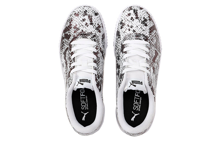 (WMNS) PUMA Carina Reptile Casual Shoes For Black/White 382506-01