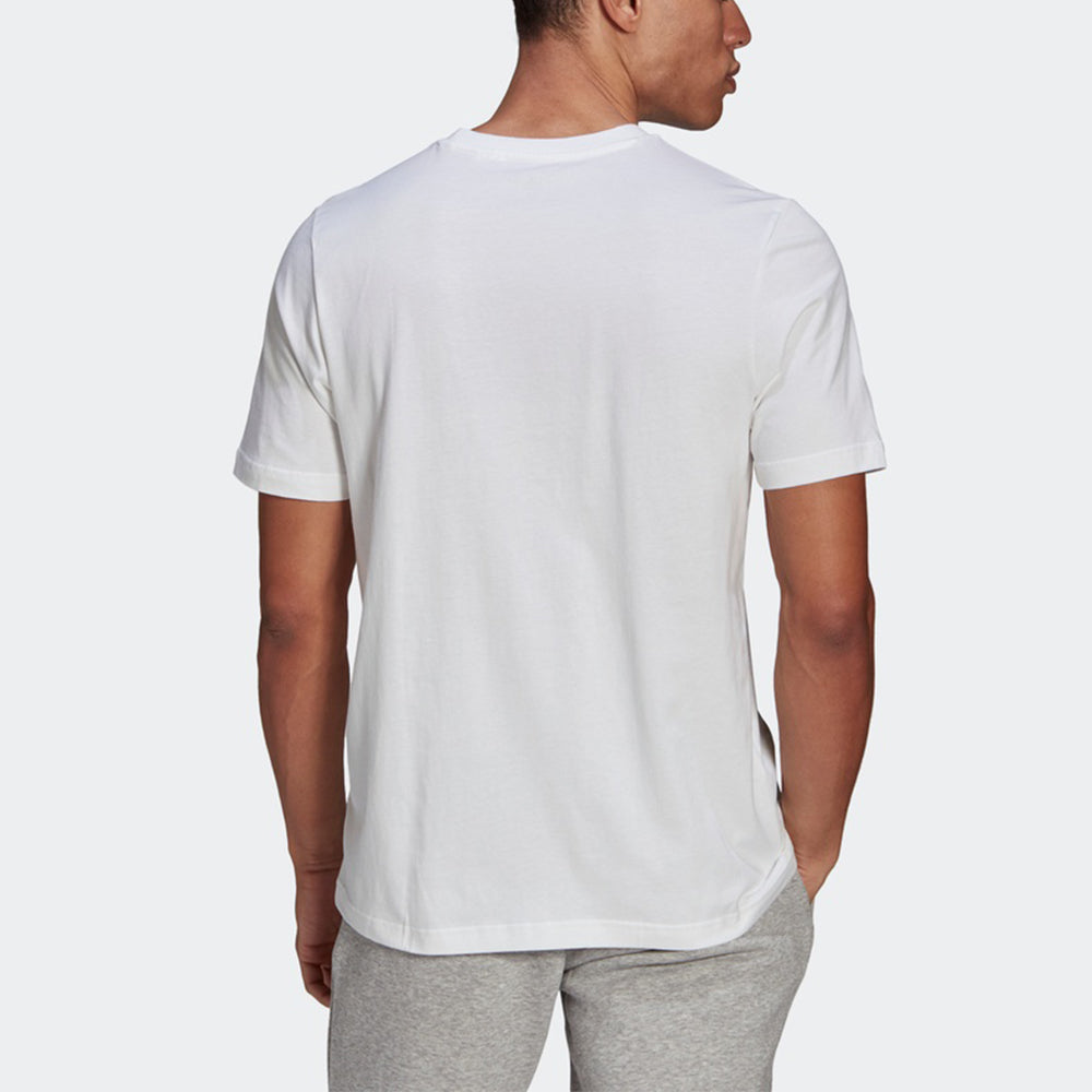 Men's adidas Printing Training Sports Short Sleeve White T-Shirt GL3710