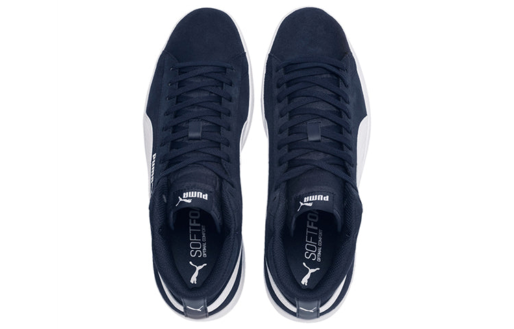 PUMA Smash v2 Mid Mid Tops Casual Skateboarding Shoes Unisex Blue White 366923-04