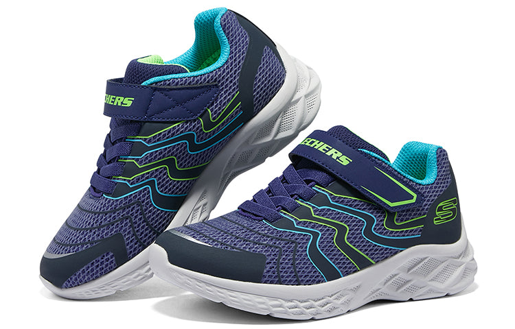 (GS) Skechers Microspec II Trainers 'Navy Blue' 403922L-NVLM