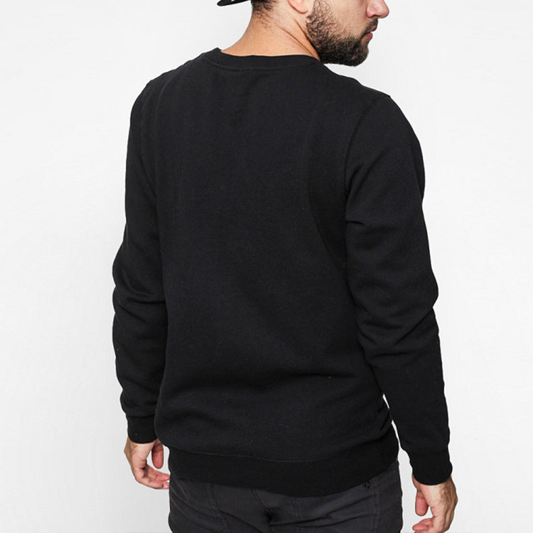 Stussy Classic Embroidered Round Neck Unisex Black 1913631