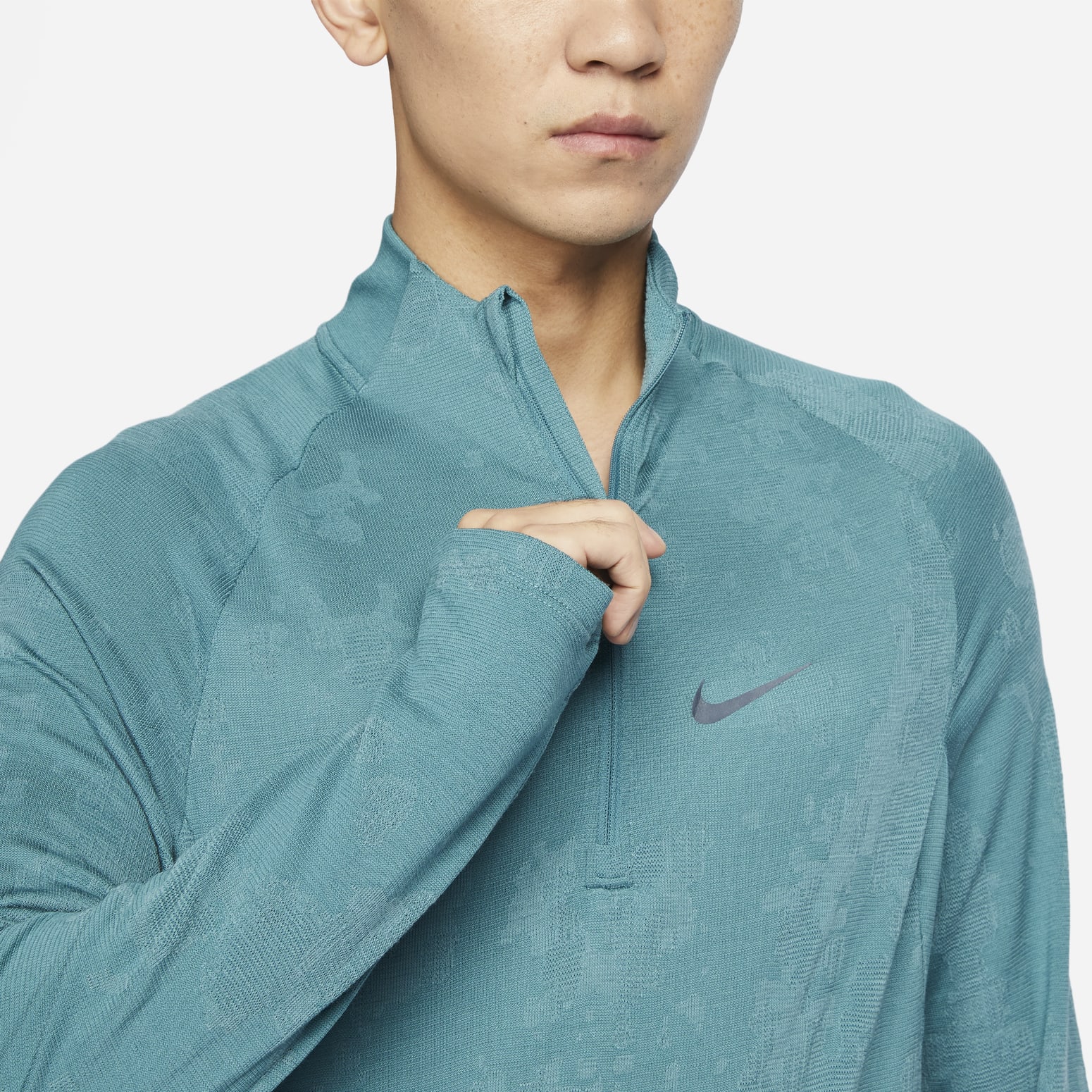 Nike Therma-FIT Repel Element 1/2 Zip Long Sleeve T-shirt 'Green' DV9288-379