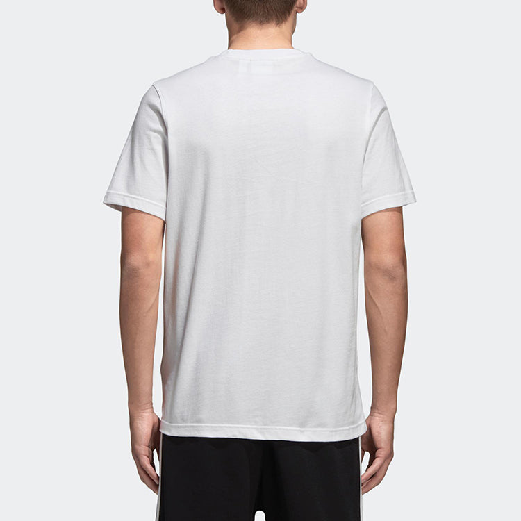 adidas originals Alphabet Printing Casual Breathable Sports Short Sleeve White CW0710