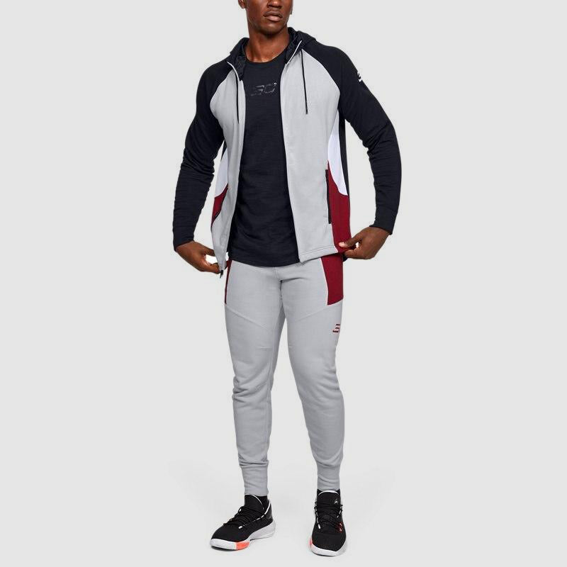 Under Armour SC30 Warm Up Hoodie Jacket 'Black Grey Red' 1351317-014