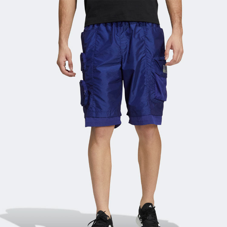 adidas ST POCKET WVSH Sports Cargo Shorts Blue HE3768