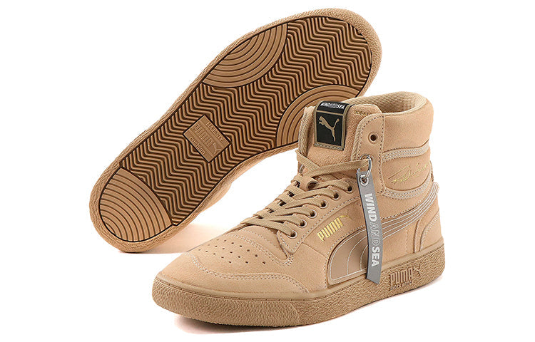 (WMNS) PUMA X Wind And Sea Ralph Sampson 'Brown Gold Gray' 375581-03