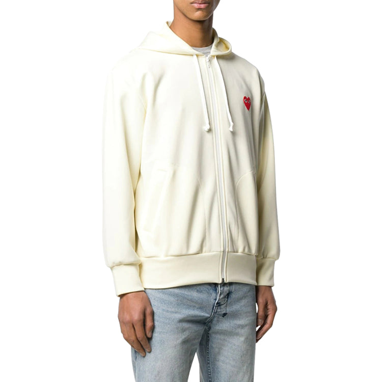 (WMNS) COMME des GARCONS PLAY Zip Hooded Jacket 'Yellow' AZ-T171-051-3