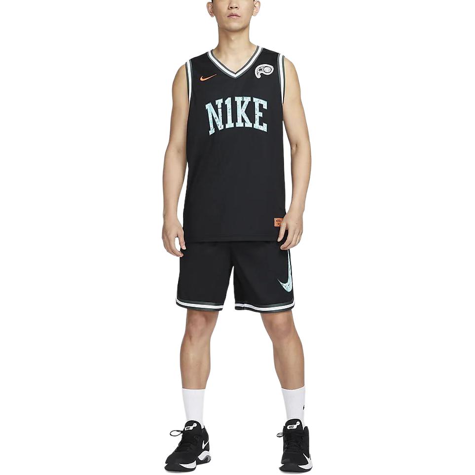 Nike Dri-Fit DNA Basketball Jersey 'Black Teal' HF6136-010
