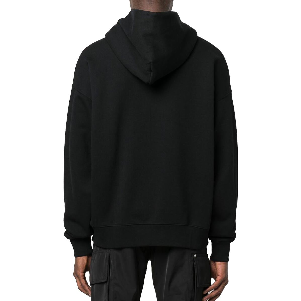 Men's Off-White FW22 Solid Color Logo Printing Drawstring Autumn Black OMBB085C99FLE0051001