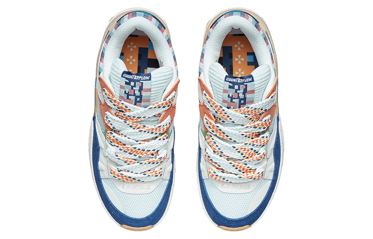 (WMNS) Li-Ning Counterflow The One 'White Blue Orange' AGCR438-1