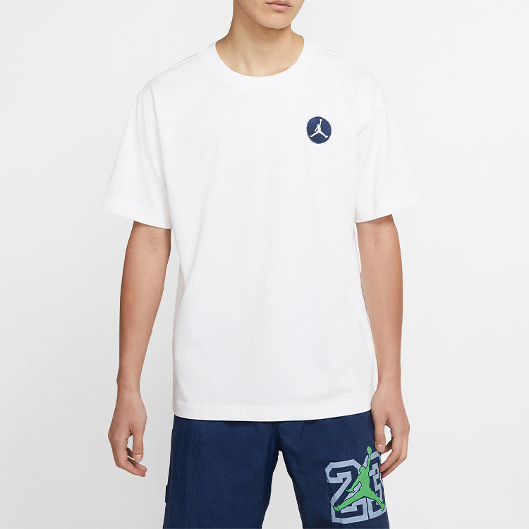 Air Jordan Legacy AJ13 Round Neck Short Sleeve White CW0827-100