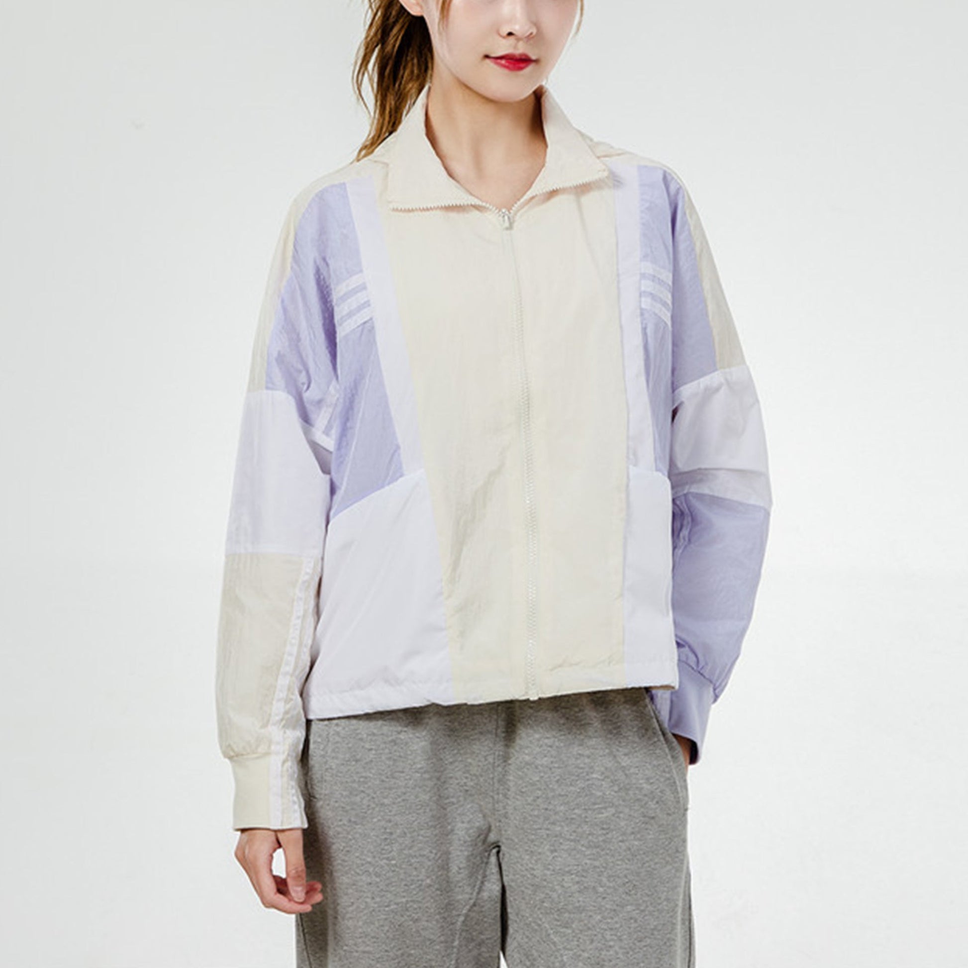 (WMNS) adidas Sports Running Training Wear-Resistant Casual Hooded Jacket Creamy White H09728