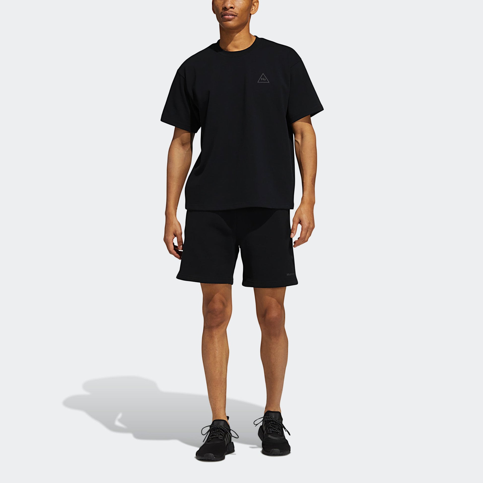 adidas x Pharrell Hu Logo T-Shirt 'Black' GT4324