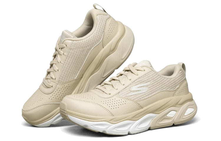 (WMNS) Skechers Max Cushioning Ultimate White 128047-OFWT