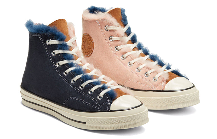 Converse Tri Panel x Chuck 70 Hi 'Navy Shearling' 166319C