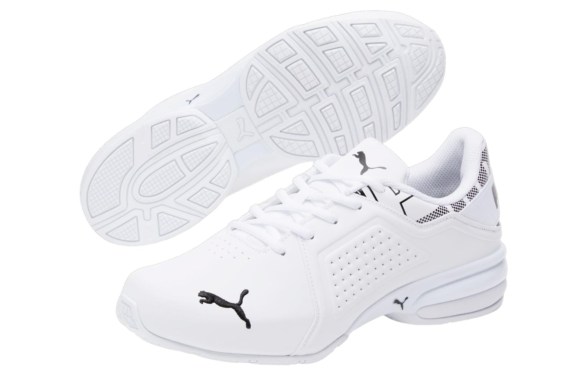 PUMA Viz Runner Repeat Wide 'White Black' 377334-12
