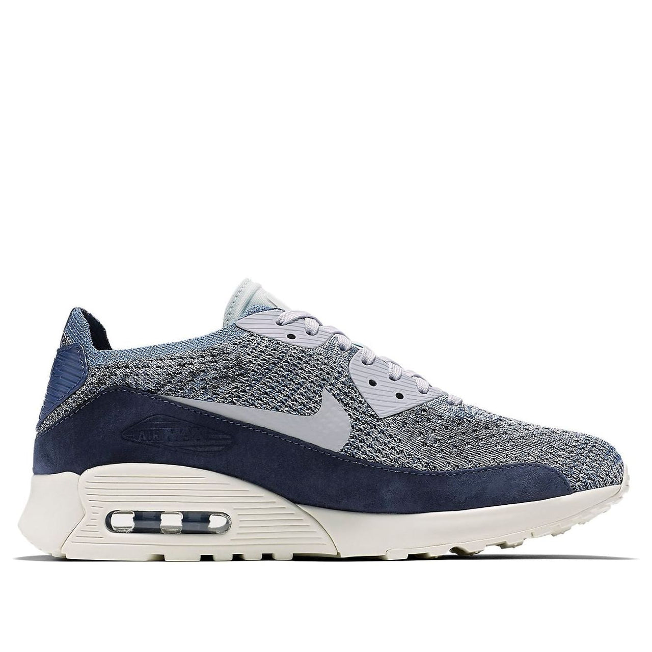 (WMNS) Nike Air Max 90 Ultra 20 Flyknit 'Grey White' 889694-400