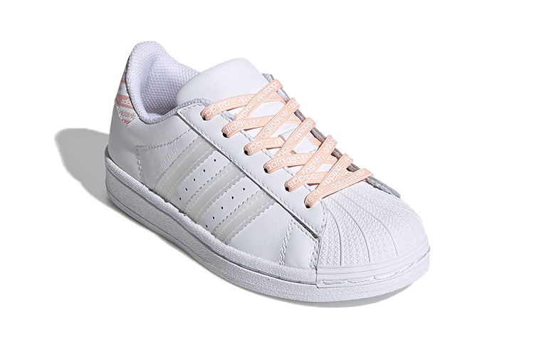(PS) adidas originals Superstar LOGO 'White Pink' FV3763