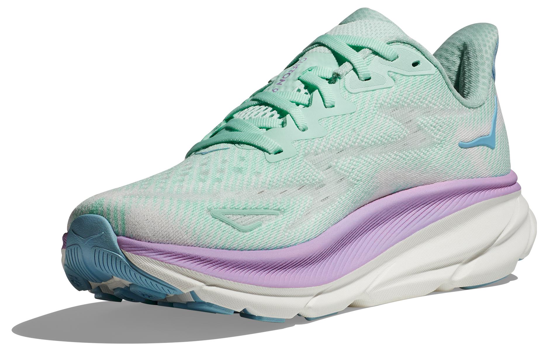 (WMNS) HOKA ONE ONE Clifton 9 Wide 'Ocean Lilac Mist' 1132211-SOLM
