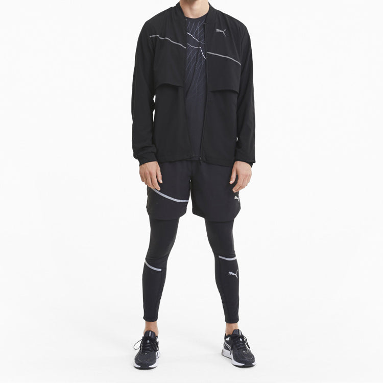 PUMA Reflective Running Zipper Jacket Black 51937001