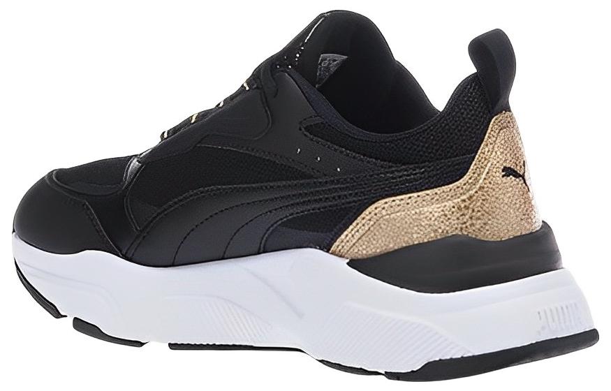 (WMNS) PUMA Cassia 'Distressed - Black Team Gold' 387645-01