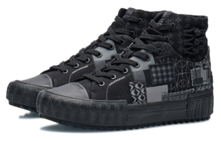 Li-Ning CF WuXing Canvas Hi Shoes 'Black' AGCR490-4