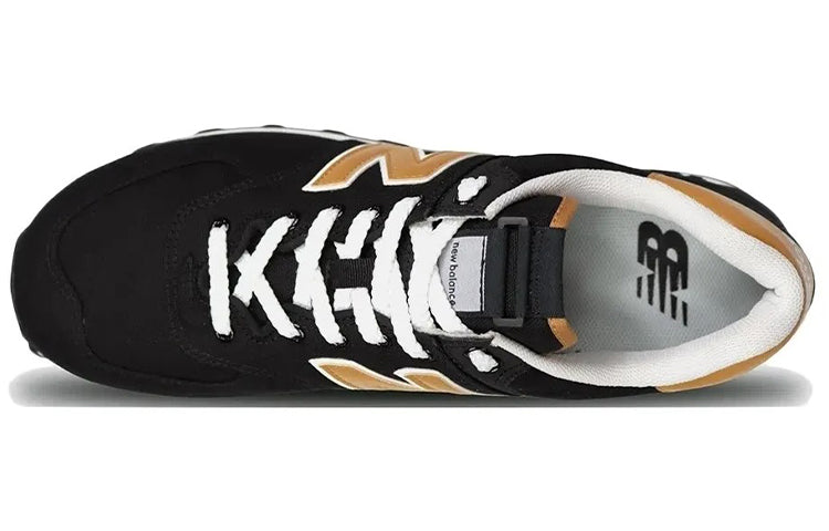 New Balance 574 Series Casual Black Yellow ML574VI2