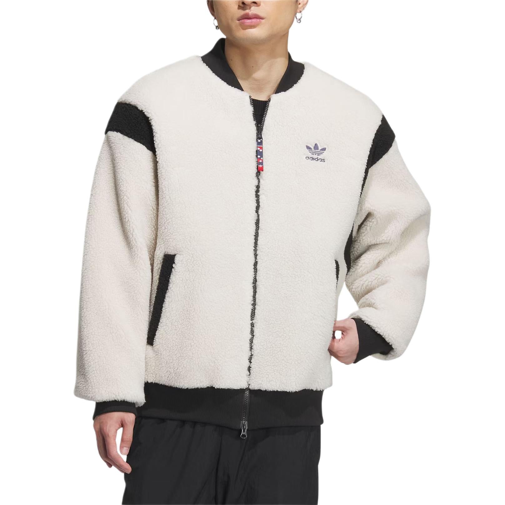 adidas Originals x Feifei Ruan Reversible Sherpa Jackets Asia Sizing 'White Red' IX4214