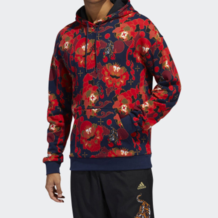 Men's adidas CNY New Year Limited Fleece Lined Red GG0774