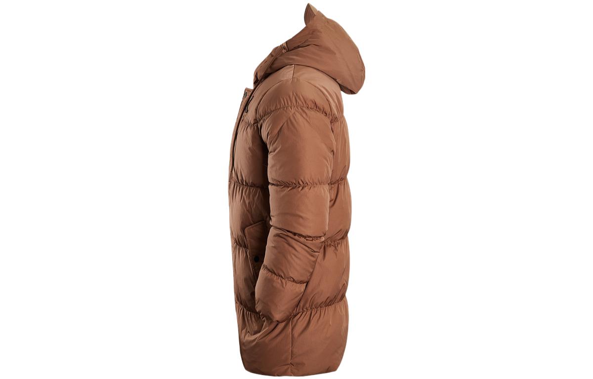 Air Jordan Solid Color Zipper Down Jacket Men's Brown DZ4554-256