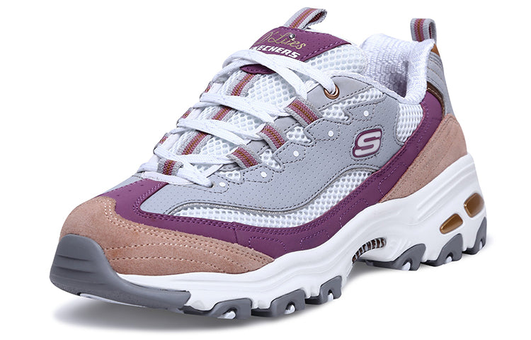 (WMNS) Skechers D'lites 2.0 Chance 'Grey Purple' 13146-GYPK