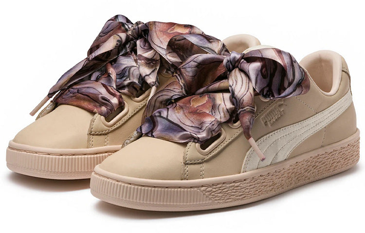 (WMNS) PUMA Basket Heart Mimicry 'Vanilla Cream' 367028-01